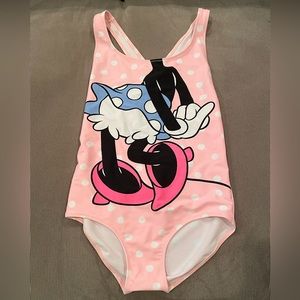Zara Girls Size 11/12 Minnie Mouse Bathing Suit